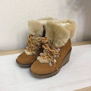 J.CREW WEDGE NORDIC BOOTS. SIZE: 6M